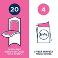 thumbnail image 3 of Tiras de cera Veet listas para usar en piel normal x 40, 3 of 6