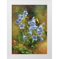 thumbnail image 1 of Fasani 11x14 White Modern Wood Framed Museum Art Print Titled - Blue Flowers, 1 of 4