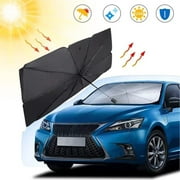 Windshield Sun Shade for Car, Car Window Shade, Foldable Car Umbrella Sunshade Cover Car Front Window, Blocks UV Rays Sun Visor Protector Sunshade for Interior Protection, Car Accessories (55"x31")