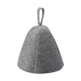 thumbnail image 1 of Gorro de baño de fieltro, gorro ruso, turbante para el cabello, protección para la cabeza, toalla rápida para el baño Gris, 1 of 9