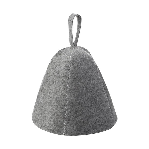 Gorro de ducha, gorro de baño ruso, protección anticalor para la cabeza, turbante para el cabello, toalla de secado Gris