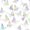 Laser Colored, variant on 3D Gold Butterfly Wall Decor 3 Sizes 4 Styles Butterfly Party Decorations Cake Decorations Removable Stickers Wall Decor Room Mural Metallic Kids (Laser Colored, 96Pcs)
