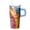 Texture-55, variant on 20oz Travel Coffee Mug Stainless Steel With Handle Geometric Pattern Leak Proof Straw Lid Thermal Insulated Beverage Cup