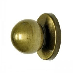 (Pack of 4) Antique Brass Bi-fold Knob with backplate