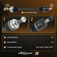 thumbnail image 3 of maXpeedingrods Front CV Axle Shaft Assembly for Honda Odyssey 2007-2010, Ridgeline 2006-2014 V6 3.5L Petrol Left & Right Side, 3 of 10