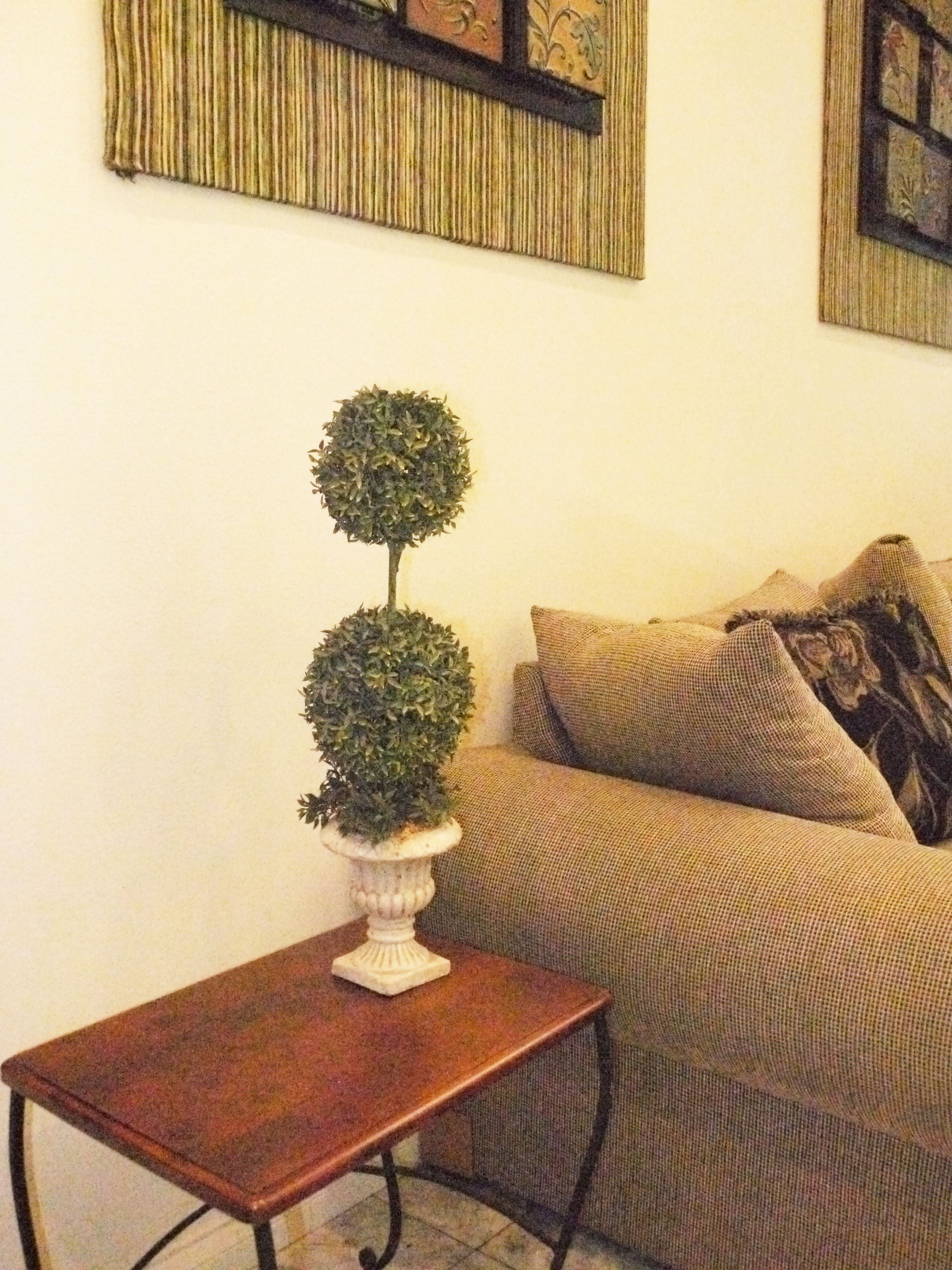 Admired By Nature Faux Boxwood Topiary Artificial Plant Tree Tabletop