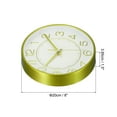 thumbnail image 2 of Uxcell 8 Inch Wall Clock Battery Operated Silent Non Ticking Round Modern Clock, Yellow, 2 of 6