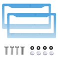 thumbnail image 2 of 2PC Light Blue License Plate Frames with Mounting Accessories 6.3x12.2inch(16x31cm), 2 of 8