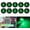 Green, variant on LINLIN 3/4 Inch LED Marker lights Signal Light 12V for Trailer Truck Bus Van