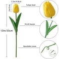 thumbnail image 5 of 10PCS Real Touch Tulips Flowers for Home Table Decoration Wedding Bouquet Party Baby Shower Centerpieces Bridal Bouquet Decor, 5 of 6