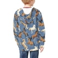 thumbnail image 4 of chaqlin Horses Hoodies for Boys Girls Size 6-7 Lightweight Loose Zip Up Hoodie Long Sleeve Hooded Sweatshirts Causal Zipper Sports Jackets with Pocket, 4 of 7