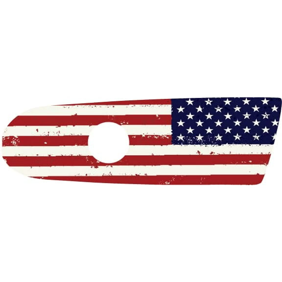 American Flag Air Cleaner Cover Insert by Kustom Cycle Parts. Replaces Stock Harley Davidson M8 / 107 Insert.