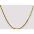 thumbnail image 2 of 14K Yellow Gold 3mm Silky Herringbone Chain (18 X 3) Made In Dominican Republic slk025-18, 2 of 5