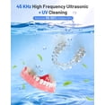 thumbnail image 2 of Dental Ultrasonic Retainer Cleaner Machine, 45kHz Dental Cleaning Pod with 2 Modes, Digital Timer & 200ML Capacity for Denture, Mouth Guard, Aligner, Night Guard, Braces, Toothbrush Head & Jewelry, 2 of 8