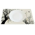 thumbnail image 3 of SUNOLIFE Halloween Placemats Set of 4,Horror Crow Table Decorations 12x18 inch, 3 of 4