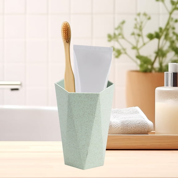 Oggfader Stainless Steel Mouthwash Cup with Non-Slip Base and Ergonomic Handle for Bathroom Travel Camping Easy to Clean Durable Tumbler Modern Home Bathroom Accessories