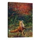 thumbnail image 1 of Cuadro Zorro Bosque Oleo Abstracto Moderno En Lienzo Canvas, 1 of 3