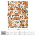 thumbnail image 4 of Creowell Fox Blanket Gift - Cute Blankets for Girls & Boys - Orange Soft Fuzzy Throw for Couch, Office, 4 of 6