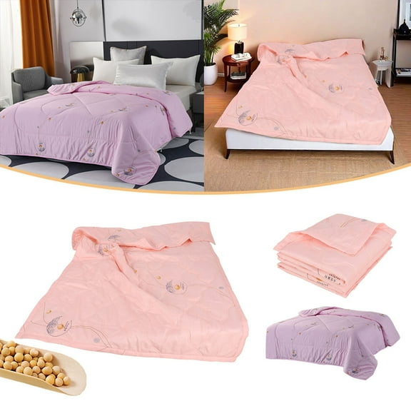 Summer Cooler Quilt for Hot Sleepers and Night Sweats Ice Blanket for Sleeping Cooler Comforter Double Cold Effect Blanket Cooler Fiber Ice Blanket for All Season Lightweight