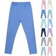 thumbnail image 4 of CPNG Girls Outerwear Leggings Kids Pull On Leggings Elastic High Waist Stretchy Full Length Footless Soft Tights Pants(Blue,13-14 Years), 4 of 4