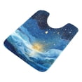 thumbnail image 3 of IAUYY 24x16 Inch Bath Mat Thick Soft Plush Shower Mat TPR Backing Material Non Slip Bath Mats for Bathroom for Tub Shower Hotel A Meteor Falls The Sea, 3 of 9