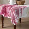 thumbnail image 4 of Pink Trees Christmas Table Cloth Waterproof Tablecloths, Xmas Tree Snowflake Winter Tablecloth Dining Table Cover for Kitchen Party Tabletop Outdoor, Square Tablecloth 54x54 Inch, 4 of 9