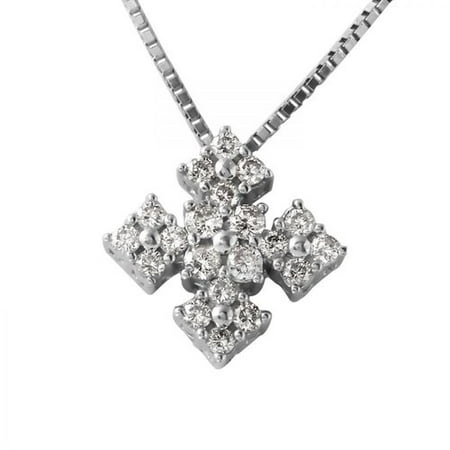 Foreli 0.32CTW Diamond 14K White Gold Necklace