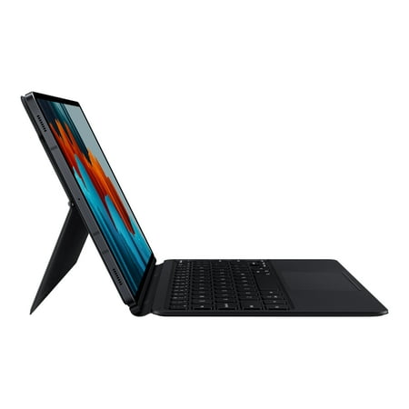 Samsung - Galaxy Tab S8, Tab S7 Slim Book Cover Keyboard - Mystic Black