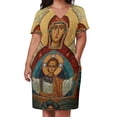 thumbnail image 3 of Vestido de bolsillo suelto de Nuestra Señora Jesús, vestido largo para mujer, vestidos elegantes y bonitos para mujer, 3 of 7