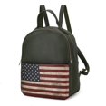 thumbnail image 1 of MKF Collection by Mia K. MKF-FG7403GRN Briella Vegan Leather Womens FLAG Backpack, 1 of 1