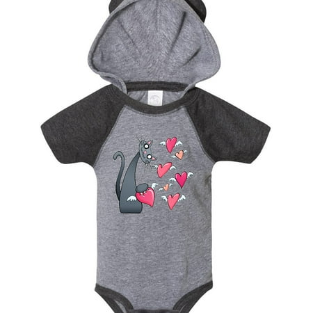 

Inktastic Cat Versus Valentine’s Day Hearts with Wings Gift Baby Boy or Baby Girl Bodysuit
