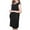 Black, variant on ShomPort Plus Size V Neck Sleeveless Maternity Dress Comfortable Casual Breathable Maternity Dress
