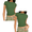 X Army Green-2 Pack, variant on Yuanlook Women's Crew Neck Ribbed Skim Short Sleeve Fitted T Shirts Casual Basic Tight Tees Stretchy Tops for Women S-XXL