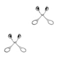 thumbnail image 2 of Riwesomey Stainless Steel Meatball Maker Restaurant Meat Prop Tools Form Manual Forming Clamp Clip Mould Cookware Making Fish Riceball S (16.5 * 6.8 cm) 2piezas, 2 of 6