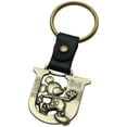 thumbnail image 2 of Mickey Mouse Letter U Brass Key Chain, 2 of 2