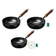 thumbnail image 5 of PASILI Non Coating Hammered Iron Pot 20/24/26Cm, Black For Home & Baby Food Cooking, 5 of 8