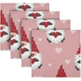 thumbnail image 5 of Coolnut Pink Lovely Elf Dwarf Cloth Napkins Set of 6, Durable Printed Washable Table Napkins for Valentines, Weddings, Dinners Parties Home Decor, 20 x 20 Inch Washcloth Gift, 5 of 7