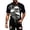 Black-1, variant on Halloween T Shirts for Men Short Sleeve Crewneck Casual Skull Graphic Tee Shirt