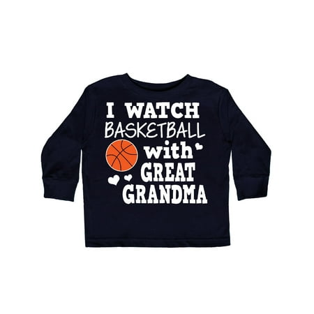 

Inktastic I Watch Basketball with Great Grandma Gift Toddler Boy Girl Long Sleeve T-Shirt