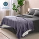 thumbnail image 4 of Bare Home Manta de Cama de Felpa Sherpa Mullida y Suave, Reversible, Liviana, Tamaño Matrimonial/queen, Color Violeta Polvoriento, 4 of 6