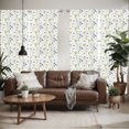 thumbnail image 2 of Ambesonne Nature Window Curtains, Poppies Daisies Rural, Each 28" W x 84" L, Pale Green Yellow Blue, 2 of 5