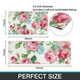 thumbnail image 7 of Pioneer Flower Floral Print Pattern Kitchen Rugs Sets Of 2,Anti Fatigue Kitchen Mat Rugs Non Slip Washable,Decorative Kitchen Floor Mats for Kitchen,Sink,Laundry,17"x30"+17"x47", 7 of 7