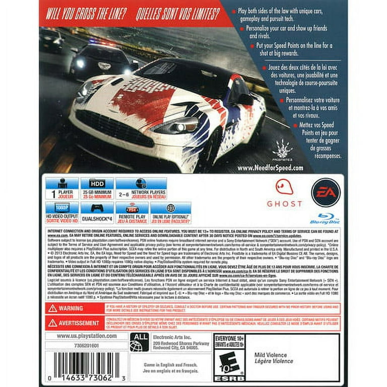 Need For Speed Rivals Playstation 3