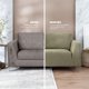 thumbnail image 5 of Juego de 3 Fundas Cubre Sala - Tejido Jacquard Elástico Fácil Lavado. Ideal para Proteger Tus Muebles - Protector de sillón - Sofa Cover (Marfil (Afelpado)), 5 of 7