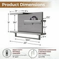 thumbnail image 2 of Straga Handmade 23" Mahogany Floating 3-Tier Bathroom Shelf with 18" Towel Bar – Solid Wood Modern Design for Towels, Toiletries & Décor – Bathroom, Kitchen, Living Room, Bedroom – Made in Canada 03, 2 of 7