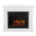 thumbnail image 3 of Real Flame Kennedy 56" Wood Grand Corner Electric Fireplace in White, 3 of 8