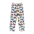 thumbnail image 4 of Balery Cartoon Monster Trucks1 print Men's Pajama Pants,Ultra Lightweight Pjs,Lounge Pant-Medium, 4 of 9