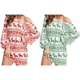 thumbnail image 5 of Liacowi Womens Christmas Casual Dress Long Balloon Sleeve Open Back Cross Elk Print Above Knee Dress Fall Christmas Dress, 5 of 6