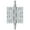 Chrome, variant on Deltana Dsbp35 3.5" X 3.5" Solid Brass Square Corner Plain Bearing Mortise Hinge - Chrome
