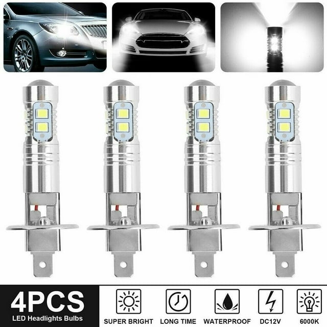 bombillas LED H1 para faros antiniebla, 6000 K, superblancas, 200 W